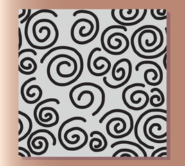 Seamless pattern with black and white elements. Background of a chat dialog box, an online chat survey to illustrate reactions. The ability to change to any size and color.
