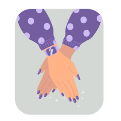 a new manicure on the hands can not but please