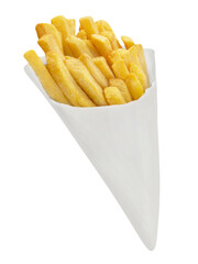 Pommes frites und Hintergrund transparent