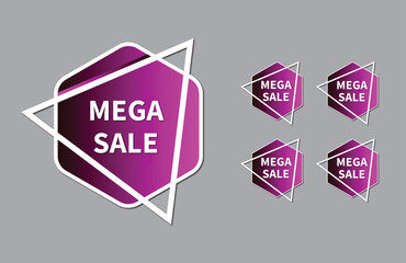 Modern promotional sales, tags , stickers, labels design collection