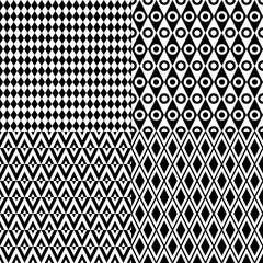 Rhombus seamless pattern. Simple vector geometric background.