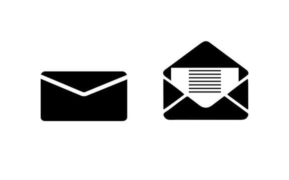 Mail icon set, gmail icon, message icon vector