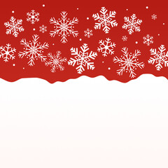 christmas background with snowflakes
