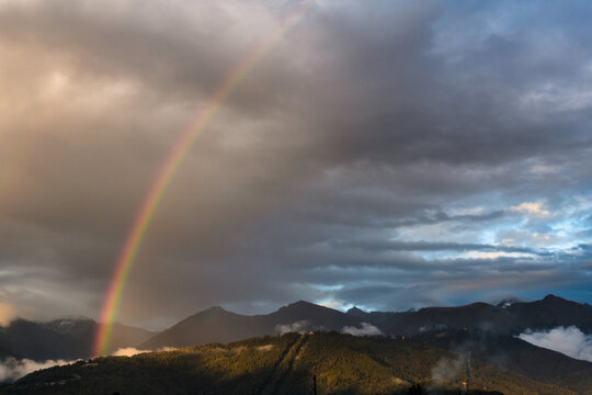 rainbow in the mountains © Alexey Sizov