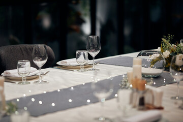 christmas table setting