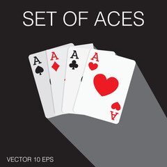 Set of Aces vector EPS