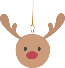 Christmas reindeer bauble