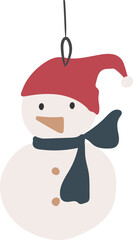 Christmas snowman bauble