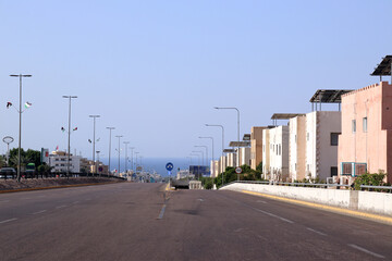 Fototapeta na wymiar Aqaba, Jordan - The road to the Red Sea