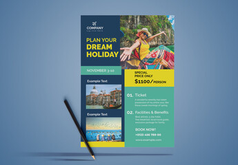 Holiday Flyer Design Layout