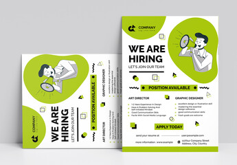 Were Hiring Job Vacancy Flyer Poster