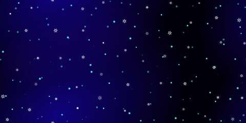 Falling Snowflakes seamless pattern flying snow