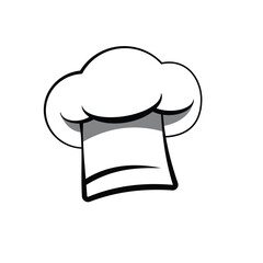 chef hat cooking symbol vector design