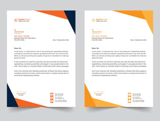 Professional business letterhead template design