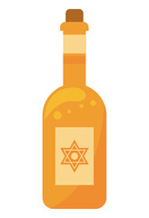 golden bottle with jewish star