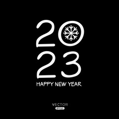 Fototapeta premium Creative (Happy new 2023 year and merry Christmas) Christmas and New Year background, posters, cards, headers, website template, Vector illustration.