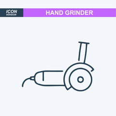 hand grinder icon vector sign symbo