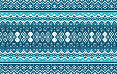 Nordic seamless knitted winter fashion collection on Christmas season winter holidays. retro Scandinavian decorative design fabric.handmade nordic snow knit background.illustration knitwear.holidays.