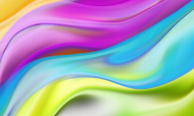 Obraz premium transparent colorful wave digital abstract background