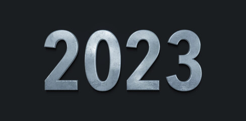 2023 bannière métal fond noir