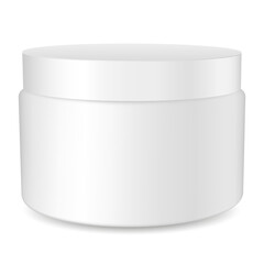 Isolated cream pot design template - design element for cosmetics