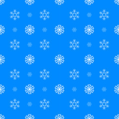 Christmas snowflakes seamless pattern for winter holidays