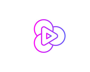 Letter D with arrow logo icon design template elements