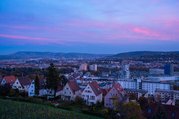 evening city view