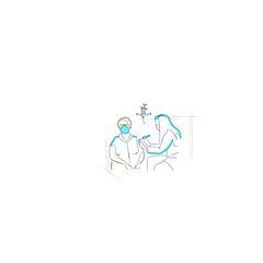 Woman Receiving Vaccine