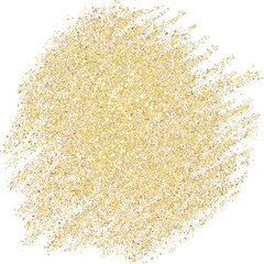 Golden glitter decoration