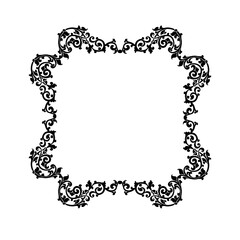 Frame, in the style of an ornament, Vector illustration eps 10, Art.	
