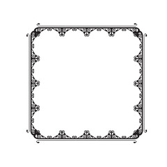 Frame, in the style of an ornament, Vector illustration eps 10, Art.	