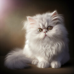 Persian. Portrait of a persian kitten. Cat portrait