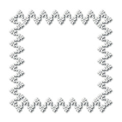 Frame, in the style of an ornament, Vector illustration eps 10, Art.	