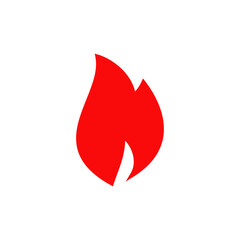 Fire icon vector logo design template