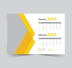 2023 calendar happy new year design