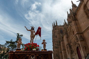 PROCESION DE SEMANA SANTA SALAMANCA 2022 DOMINGO DE RESURRECCIÓN PROCESIÓN DEL ENCUENTRO
