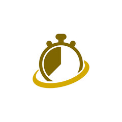 Stopwatch logo designs template icon isolated on white background