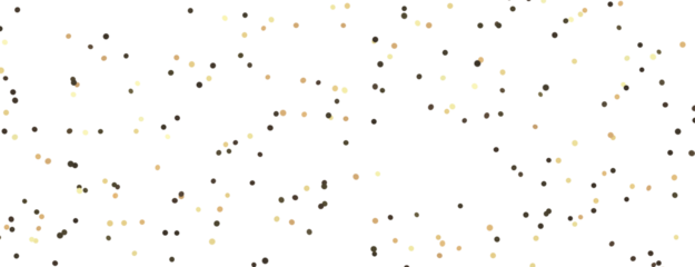 Glittering confetti on a transparent background. Holiday, birthday and Christmas decoration