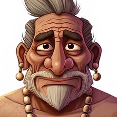 Indian man cartoon character. moral stories for the best cartoon character. the character best for your animation videos