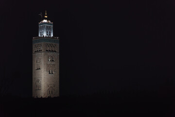 Koutoubia Mosque in Marrakech in Morocco, North Africa