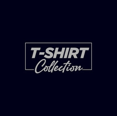 T-shirt collection typography unit. T-shirt collection lettering.