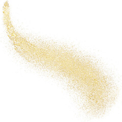 Gold glitter hand drawn comet © JMBee Studio
