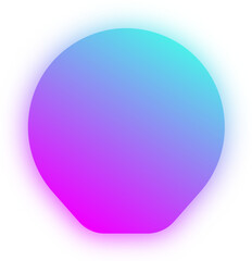 Neon Shield Badge Design Illustration