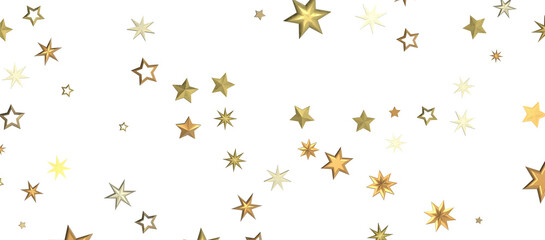 stars. Confetti celebration, Falling golden abstract decoration for party, birthday celebrate,