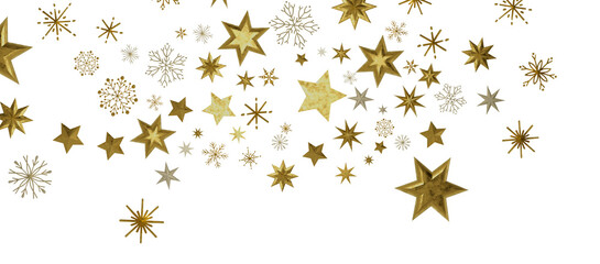 With Realistic Snowflakes Overlay On Light Silver Backdrop. Xmas Holidays