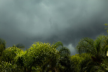 On the horizon the storm approaches