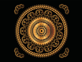 black and gold geometric pattern design background. Graphics file format: EPS10 vector