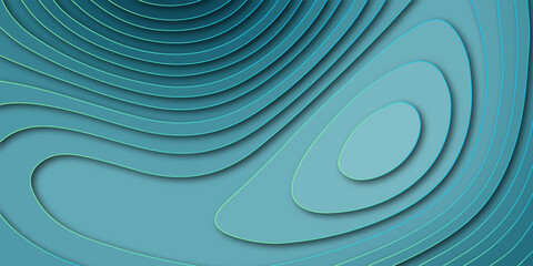 Abstract colorful papercut shapes background and topography map concept. Paper cut style design. background for wallpaper, banner. Vector illustration.