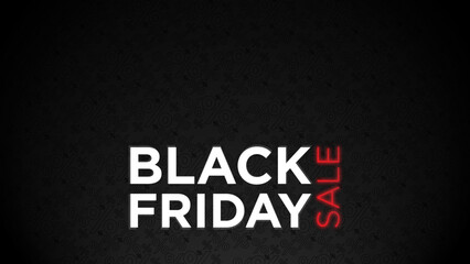 Black Friday Sale Banner with percentages in the background